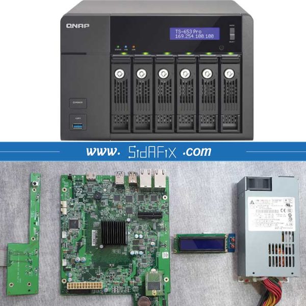تعمیر ذخیره ساز (هارد) تحت شبکه کیونپ QNAP TS-653