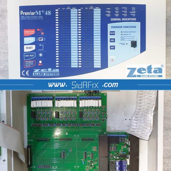 تعمیر پنل اعلام حریق Zeta مدل premier M+48