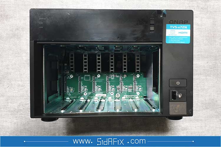 تعمیر ذخیره ساز (هارد) تحت شبکه کیونپ QNAP TVS-672N
