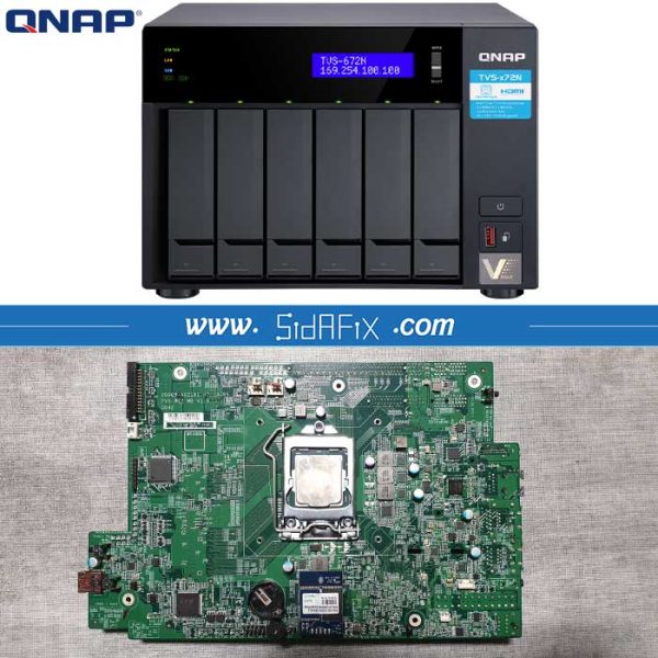 تعمیر ذخیره ساز (هارد) تحت شبکه کیونپ QNAP TVS-672N
