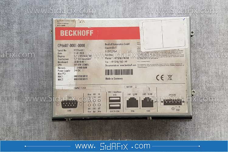 تعمیر پنل پیسی بکهوف مدل Beckhoff cp6607| سیدافیکس