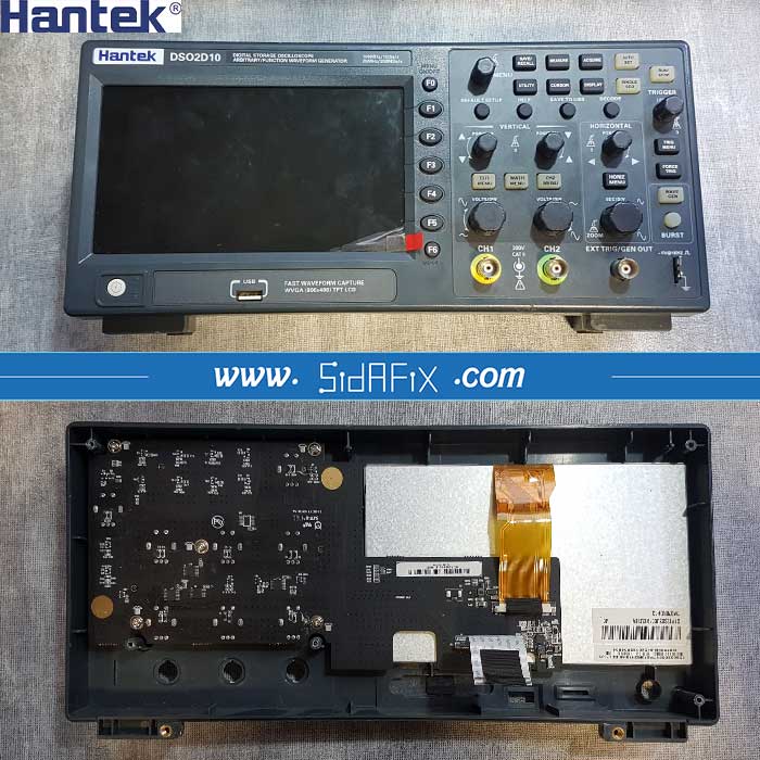 تعمیر اسیلوسکوپ هانتک مدل DSO2D10 | سیدافیکس