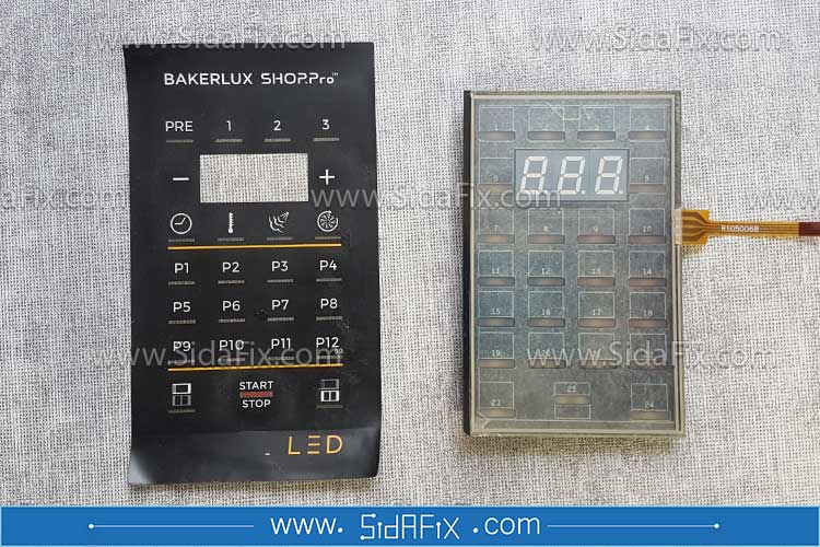 تعمیر پنل کنترل فر اونوکس مدل BAKERLUX KPE2107A