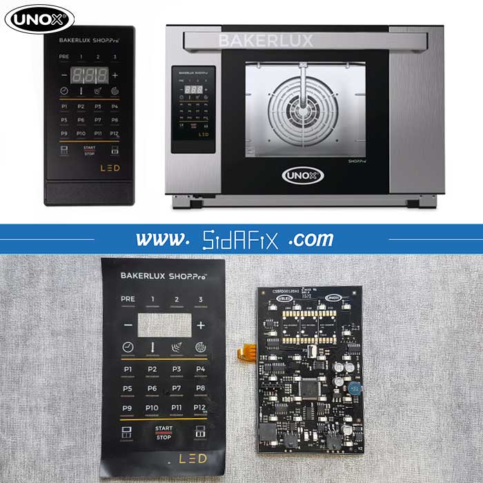 تعمیر پنل کنترل فر اونوکس مدل BAKERLUX KPE2107A